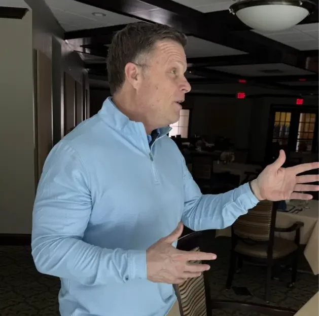 Mike presenting at a workshop